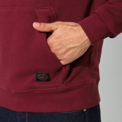 Genuine Apparel ROYAL ENFIELD Royal Varsity Hoodie - Burgundy | re_RLASSA230815 | euronetbike-net