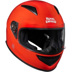 Genuine Apparel ROYAL ENFIELD Street Prime Love Power Respect Helmet With Clear Visor - Red | re_RRGHEM000243 | euronetbike-net