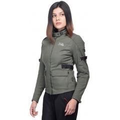 Genuine Apparel ROYAL ENFIELD Girls On Wheels Women Riding Jacket -Olive | re_RRGJKLW00027 | euronetbike-net