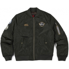 Genuine Apparel ROYAL ENFIELD Tornadoes Bomber Jacket - Olive | re_RRMJKR210057 | euronetbike-net