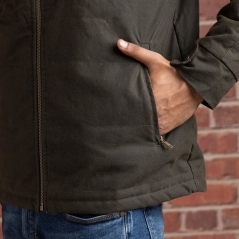 Genuine Apparel ROYAL ENFIELD Royal Enfield Mlg Coated Quilt Fl Jacket - Olive | re_RLAJKA221184 | euronetbike-net