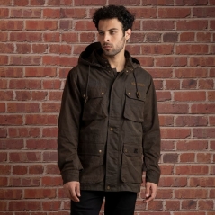 Genuine Apparel ROYAL ENFIELD Royal Enfield Mlg Long Parka Jacket - Brown | re_RLAJKA221281 | euronetbike-net