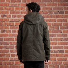 Genuine Apparel ROYAL ENFIELD Royal Enfield Mlg Long Parka Jacket - Olive | re_RLAJKA221285 | euronetbike-net