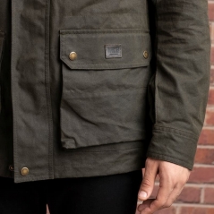 Genuine Apparel ROYAL ENFIELD Royal Enfield Mlg Long Parka Jacket - Olive | re_RLAJKA221285 | euronetbike-net
