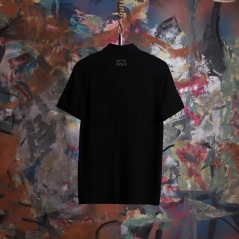 Genuine Apparel ROYAL ENFIELD Slub Polo - Black | re_RLATSS230309 | euronetbike-net