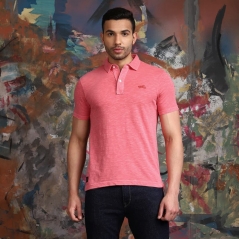 Genuine Apparel ROYAL ENFIELD Summer Slub Polo - Burnt Orange | re_RLATSS220987 | euronetbike-net