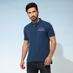 Genuine Apparel ROYAL ENFIELD Redditch Polo - Navy | re_RLATSA230431 | euronetbike-net