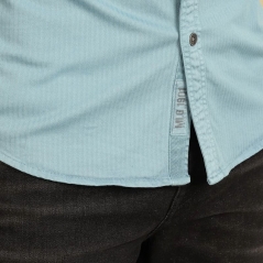 Genuine Apparel ROYAL ENFIELD The Herringblend Shirt - Blue | re_RLASHA230069 | euronetbike-net