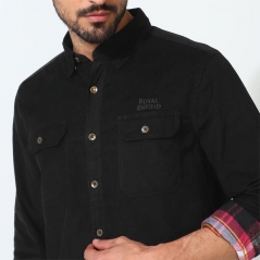 Genuine Apparel ROYAL ENFIELD Keep It Classic Shirt - Black | re_RLASHA230206 | euronetbike-net