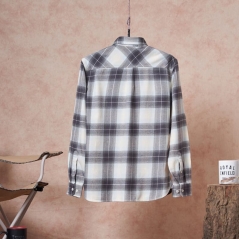 Genuine Apparel ROYAL ENFIELD Heavy Weight Flannel Shirt (4Xl) 48 Cm-Light Grey | re_RLASHA222049 | euronetbike-net