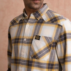Genuine Apparel ROYAL ENFIELD Heavy Weight Flannel Shirt (4Xl) 48 Cm-Light Yellow | re_RLASHA221661 | euronetbike-net