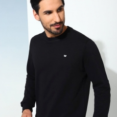 Genuine Apparel ROYAL ENFIELD Conquerer Sweatshirt - Black | re_RLASSA230707 | euronetbike-net