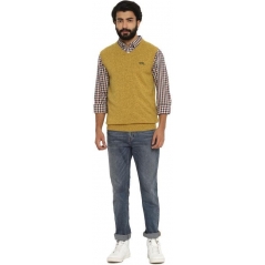 Genuine Apparel ROYAL ENFIELD Sleeveless V-Neck Sweater - Yellow | re_RLASWA211338 | euronetbike-net