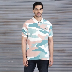 Genuine Apparel ROYAL ENFIELD Spring Camo Tee - Light Blue | re_RLATSS221058 | euronetbike-net