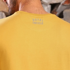 Genuine Apparel ROYAL ENFIELD Royal Enfield Made Like A Gun Core T-Shirt - Mustard | re_RLATSS230070 | euronetbike-net