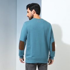 Genuine Apparel ROYAL ENFIELD Explorer'S Essential Sweatshirt - Vintage Blue | re_RLASSA230943 | euronetbike-net