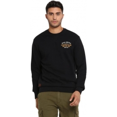 Genuine Apparel ROYAL ENFIELD Crew Life Sweatshirt - Black | re_RLASSA210057 | euronetbike-net