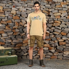 Genuine Apparel ROYAL ENFIELD Love For Riding Graphic Tee'S - Khaki | re_RLATSS231760 | euronetbike-net
