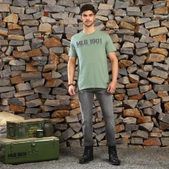 Genuine Apparel ROYAL ENFIELD Mlg Iconic T-Shirts - Sea Green | re_RLATSS231575 | euronetbike-net