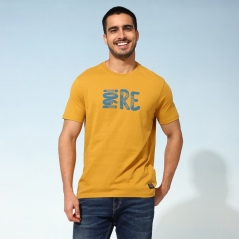 Genuine Apparel ROYAL ENFIELD Everyday Adventure T-Shirt - Musturd | re_RLATSA230359 | euronetbike-net