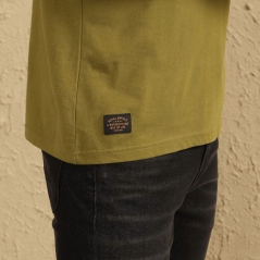 Genuine Apparel ROYAL ENFIELD Striped Adventurer T-Shirt - Olive | re_RLATSA230574 | euronetbike-net