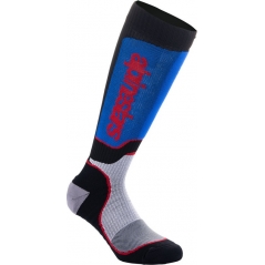 Alpinestars Alpinestars Black/White/Blue Youth MX Plus Socks | 4742324-1226 | alp_4742324-1226-ML | euronetbike-net