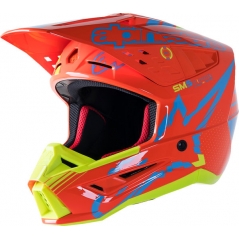 Alpinestars Alpinestars Off Road Orange/Yellow Supertech M5 Action Helmet | 8306023-4475 | alp_8306023-4475-XL | euronetbike-net