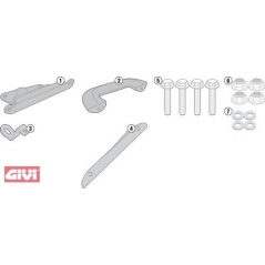 GIVI Parts Givi Specific kit 1132KIT mandatory to install the PLXR1132 without the specific rear rack 1132FZ on Honda VFR 800 14- | 1132KIT | givi_1132KIT | euronetbike-net