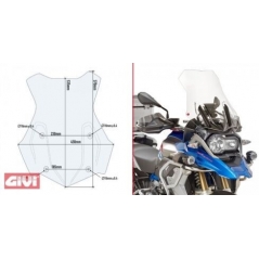 GIVI Parts GIVI Spoilerscreen Transparent - Abe In Preparation | 5124DTG | givi_5124DTG | euronetbike-net