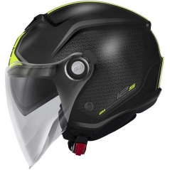 GIVI Parts Givi Jet helmet 12.5 GRAPHIC TOUCH Matte Black/Yellow, Size 54/XS | H125FTHBY54 | givi_H125FTHBY54 | euronetbike-net