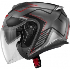 GIVI Parts Givi Jet helmet X.25 TRACE Matt Titanium/Black/Red, Size 60/L | HX25FTCTR60 | givi_HX25FTCTR60 | euronetbike-net
