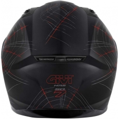 GIVI Parts Givi Full face helmet 50.7 PHOBIA Matte Black/Red, Size 56/S | H507FPHBR56 | givi_H507FPHBR56 | euronetbike-net