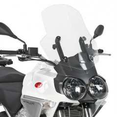 GIVI Parts GIVI Windscreen for Moto Guzzi Stelvio 1200 08-10 color clear, dim. HxW 61x46 cm, 13 cm higher than oe, fits oe headlight fairing | D610ST | givi_D610ST | euronetbike-net