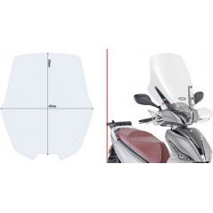GIVI Parts Givi Windscreen Transparent 53.5x49.5 Kymco People S 125-150-200 | D6113ST | givi_D6113ST | euronetbike-net