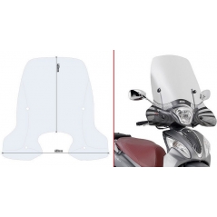 GIVI Parts Givi Windscreen Transparent 46x68 cm Kymco People One 125-150 (13-22) | D6116ST | givi_D6116ST | euronetbike-net