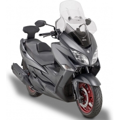 GIVI Parts Givi Airflow Sliding Windscreen for Suzuki Burgman 400 18-, HxW max 77x67 cm, 12 cm sliding, 23 cm higher than oe, fits oe headlight fairing, fitting hardware included | AF3115 | givi_AF3115 | euronetbike-net