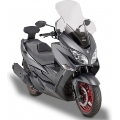 GIVI Parts Givi Windscreen for Suzuki Burgman 400 18-, color Clear, dim. HxW 75 x 67 cm, 21 cm higher than oe, fits oe headlight fairing | D3115ST | givi_D3115ST | euronetbike-net
