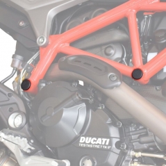 Pyramid Plastics parts Pyramid Plastics Ducati Hyperstrada 939 Frame End Caps Matte Black 2016> | 089506 | pyr_089506 | euronetbike-net