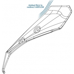 Pyramid Plastics Pyramid Fly Screen | Yamaha Blue | Yamaha MT-10 2022>Current | 22215PY | pyr_22215PY | euronetbike-net