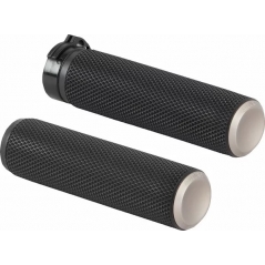 Arlen Ness Arlen Ness Knurled Grips Titanium | 07-338 | aness_07-338 | euronetbike-net