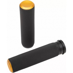 Arlen Ness Arlen Ness Knurled Grips Gold | 07-347 | aness_07-347 | euronetbike-net