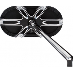 Arlen Ness ARLEN NESS MIRROR CAGED DEEP CUT RIGHT BLACK | 13-166 | aness_13-166 | euronetbike-net
