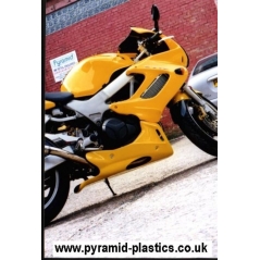 Pyramid Plastics parts Pyramid Plastics Honda VTR 1000 F Firestorm Belly Pan Gloss Red 1997>2005 | 21200E | pyr_21200E | euronetbike-net