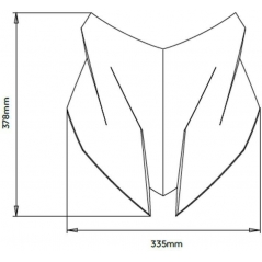 Pyramid Plastics parts Pyramid Sport Screen | Galvanic Gold Metallic & Granite Grey Metallic Matt | BMW F900 XR 2020> | 24002F | pyr_24002F | euronetbike-net