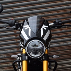 Pyramid Plastics Pyramid Fly Screen | Caspian Blue/Storm Grey | Triumph Speed 400 2024>Current | 26700D | pyr_26700D | euronetbike-net