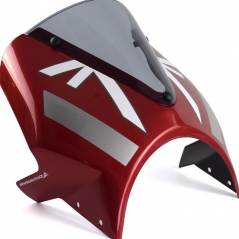 Pyramid Plastics Pyramid Fly Screen | Carnival Red/Storm Grey | Triumph Speed 400 2024>Current | 26700R | pyr_26700R | euronetbike-net