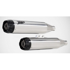 Zard exhaust Zard Polished Stainless Homologated E5 Slip-Ons Black | ZHD032S10SAO-P | zar_ZHD032S10SAO-P | euronetbike-net