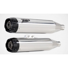 Zard exhaust Zard Polished Stainless Racing Slip-Ons Black Alu End-Cap | ZHD032S10SAR-P | zar_ZHD032S10SAR-P | euronetbike-net