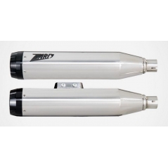 Zard exhaust Zard Polished Stainless Racing Slip-Ons Black Alu End-Cap | ZHD032S10SAR-P | zar_ZHD032S10SAR-P | euronetbike-net