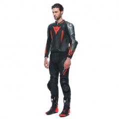 Dainese wear Dainese Laguna Seca 5 2Pcs Leather Suit Black/Anthracite/Fluo-Red | 201513481-P80 | dai_201513481-P80_52 | euronetbike-net